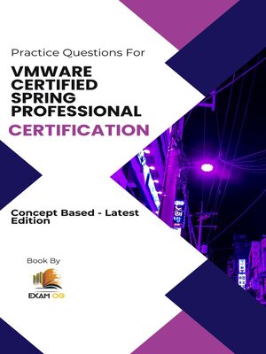 cover image of VMWARE Certified Spring Professional Certification Concept Based Practice Questions--Latest Edition
